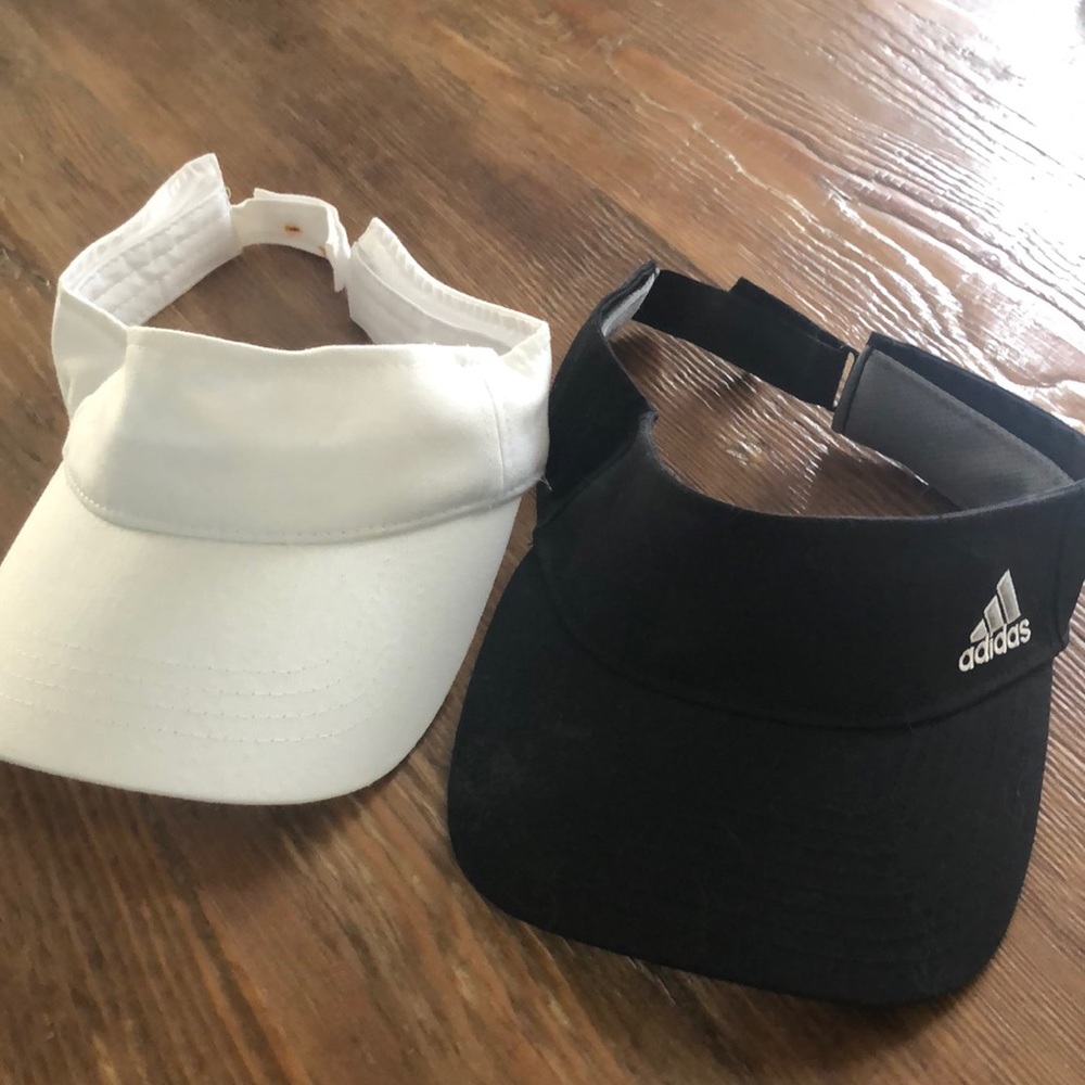 (2) visors. One black, One white